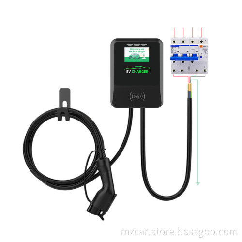 Aangepast door de fabrikant ter ondersteuning van OCPP1.6J Load Balancing 32A 22 kW Europese standaard EV -oplaadstapel